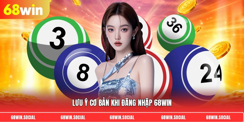 Lưu ý cơ bản khi đăng nhập 68win